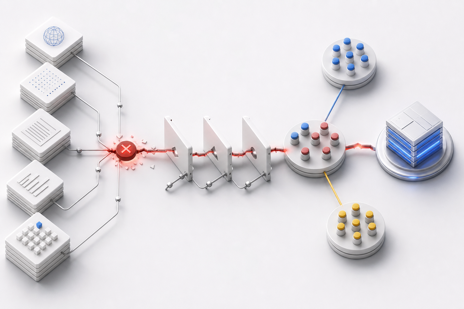 A clear escalation map shows ownership of source content, workflow rules, client support, and vendor handoff.