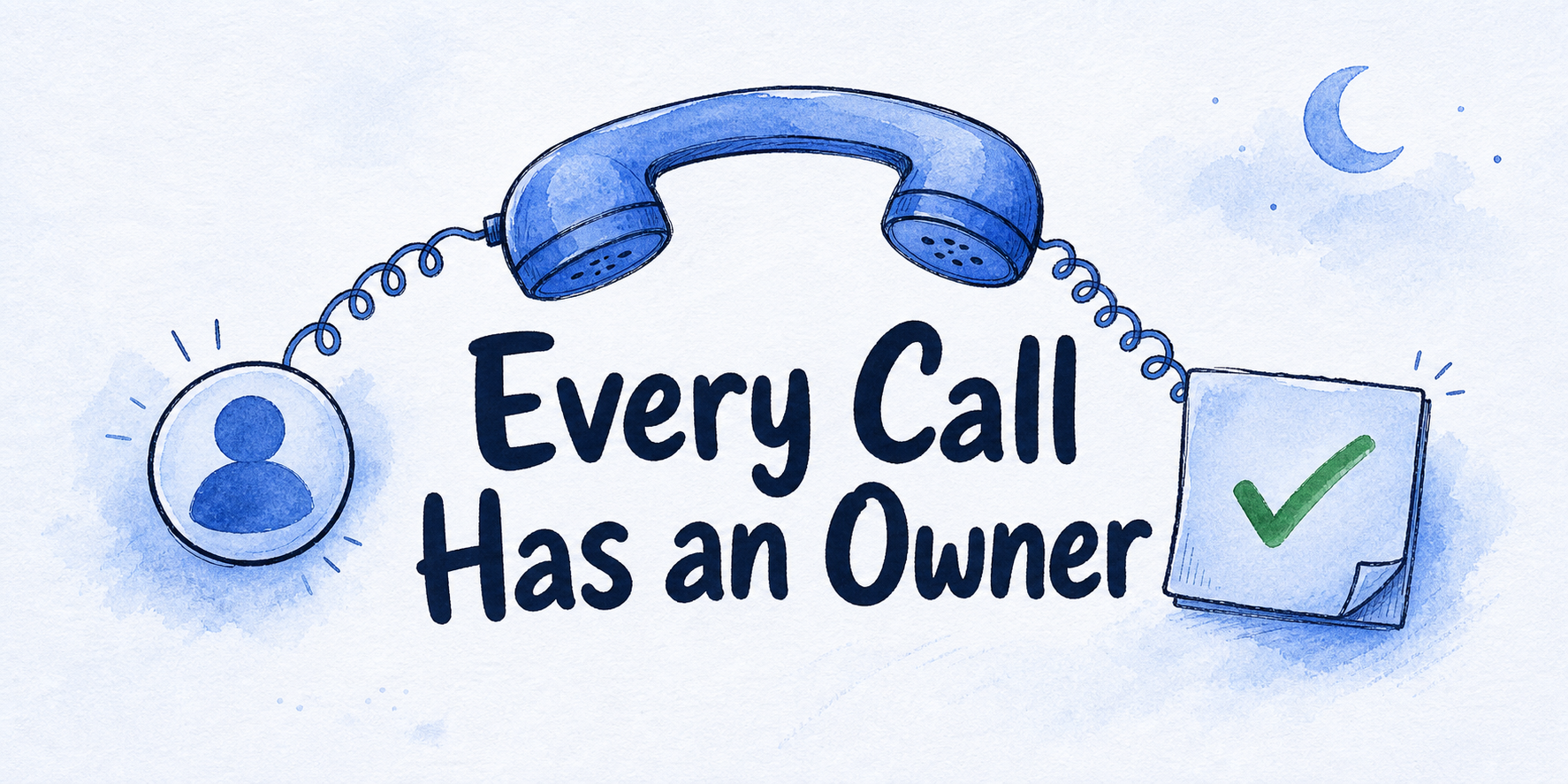 Hand-drawn editorial illustration for After-Hours Call Handling: Build an Operating Policy