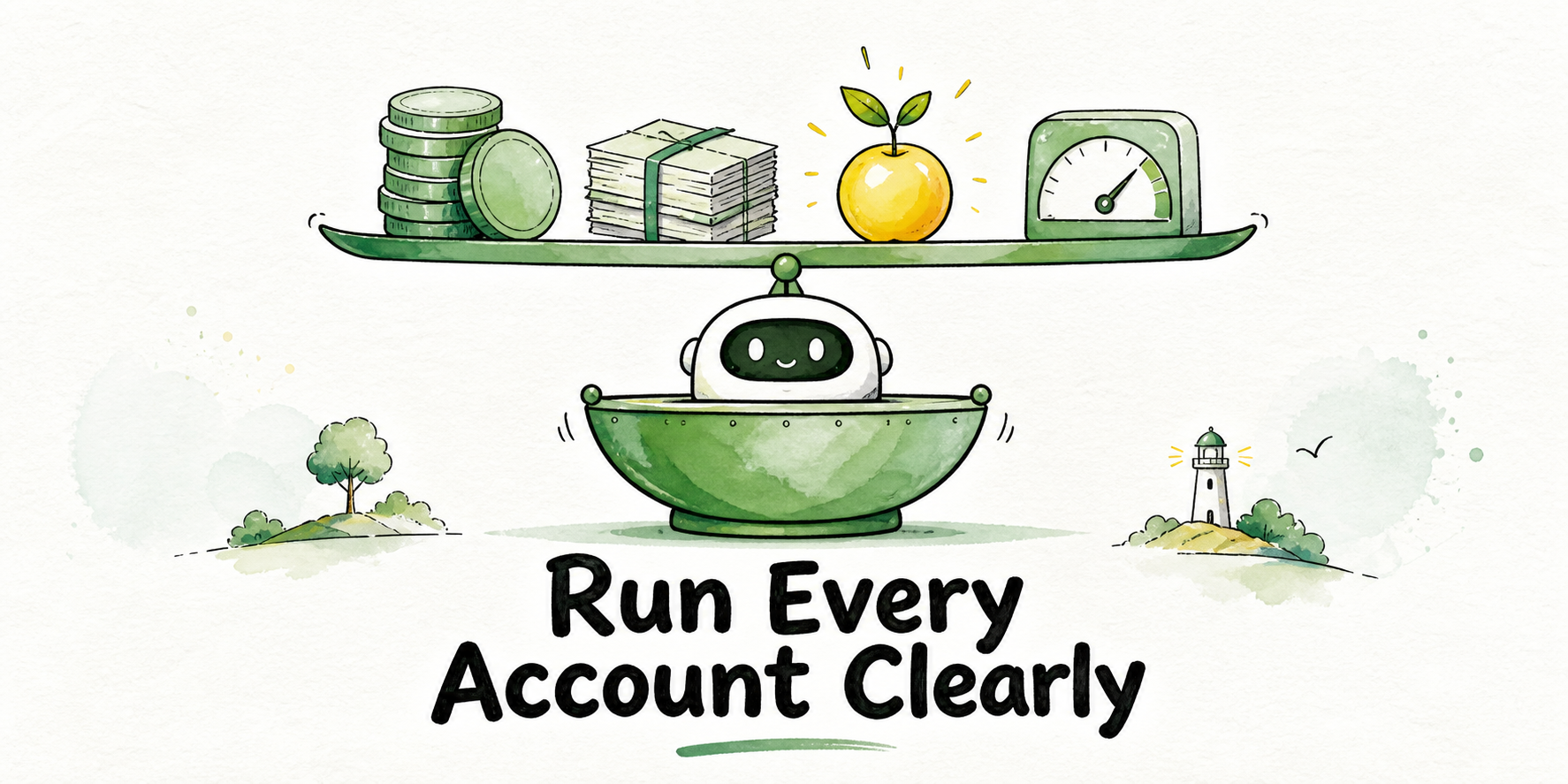 One client assistant represented as a bounded operating unit balancing cost, workload, contribution, and capacity.