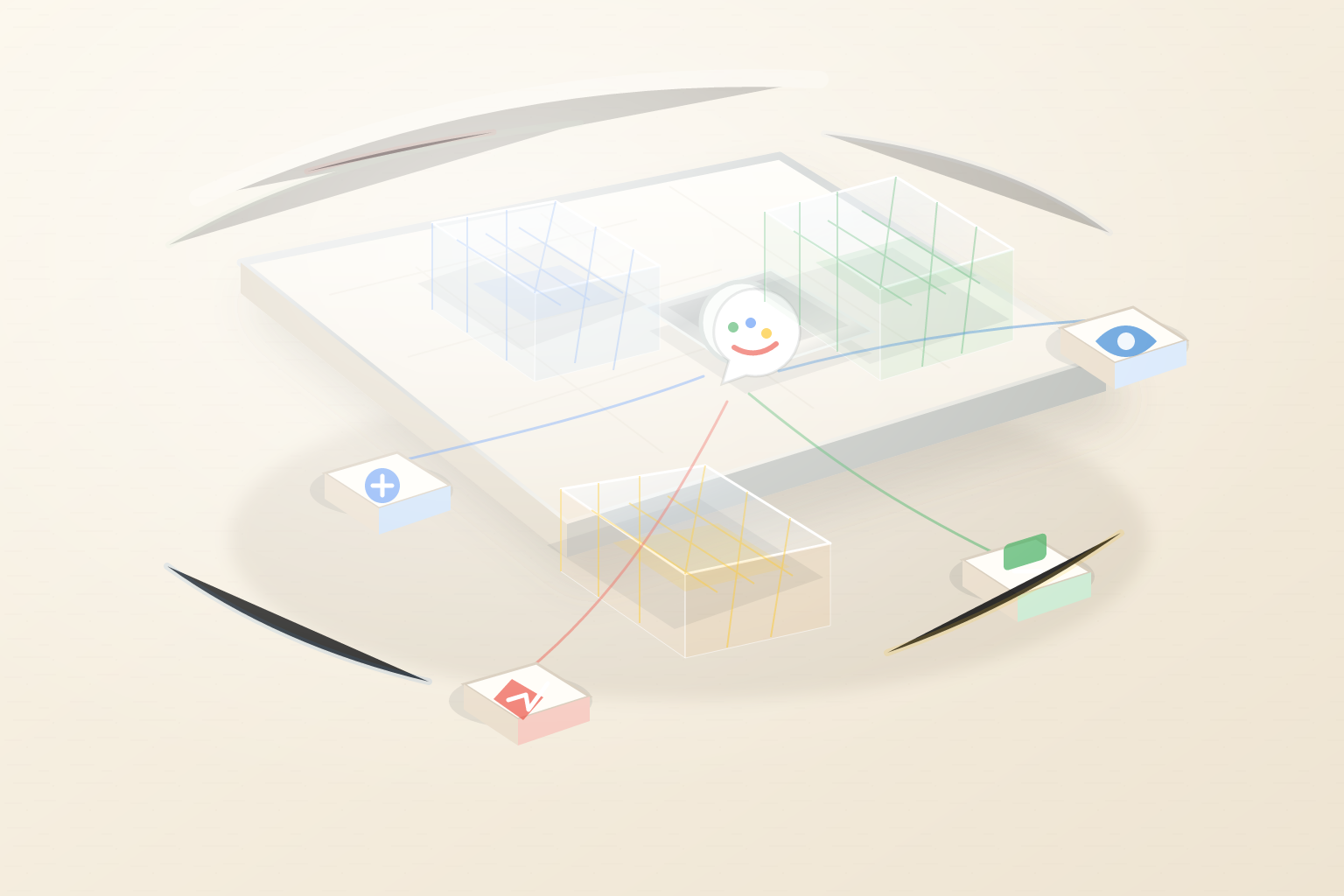 A branching editorial build, buy, hybrid decision map for a white-label AI chatbot.