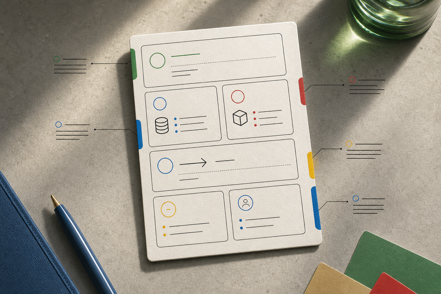 Workflow contract card showing sources, output, handoff, exclusions, owner, and success measure.