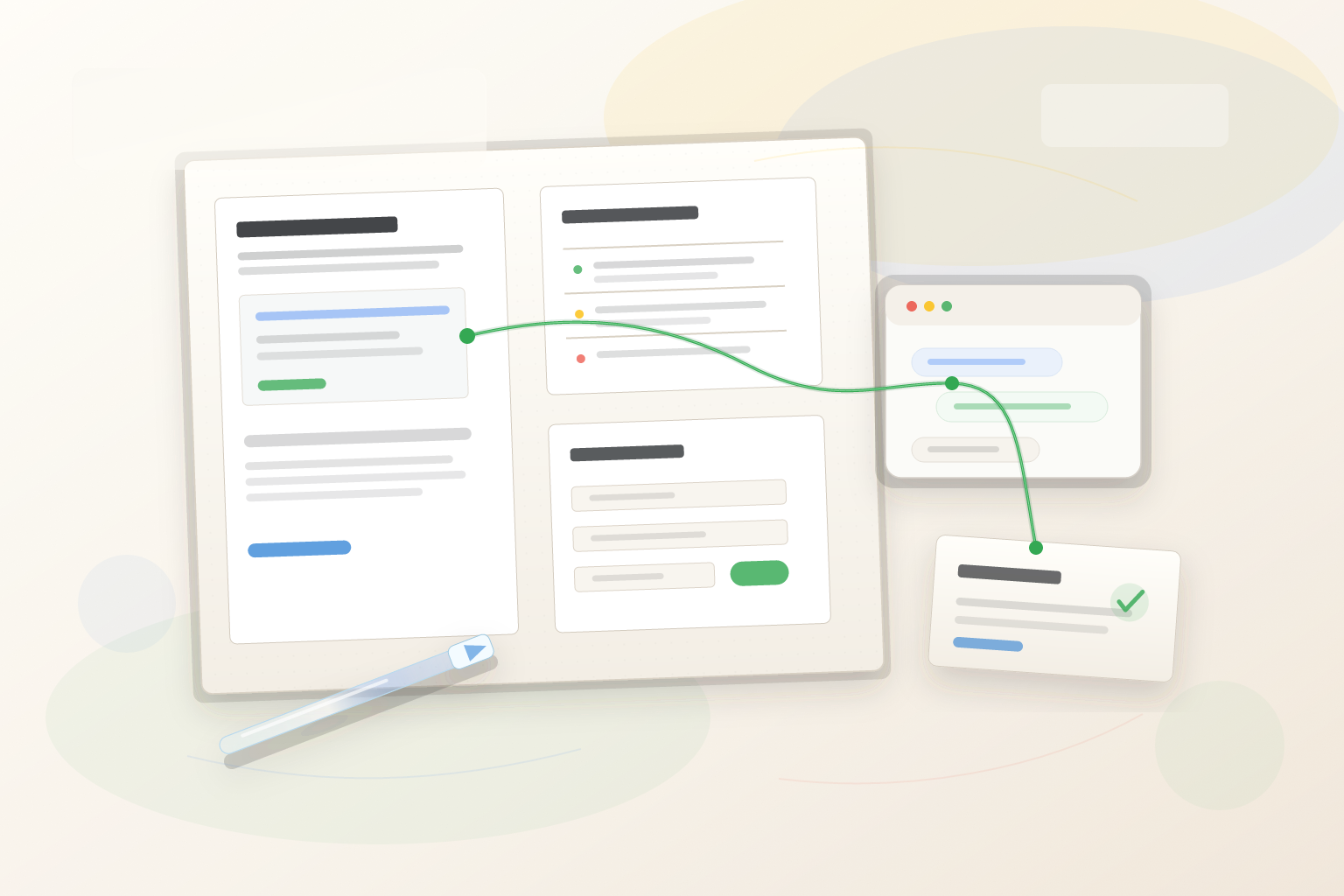 A client website marked with one precise chatbot pilot path from pain to handoff.
