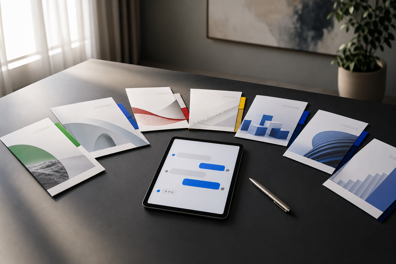 A precise agency sales pack arranged around a verified AI assistant launch plan.